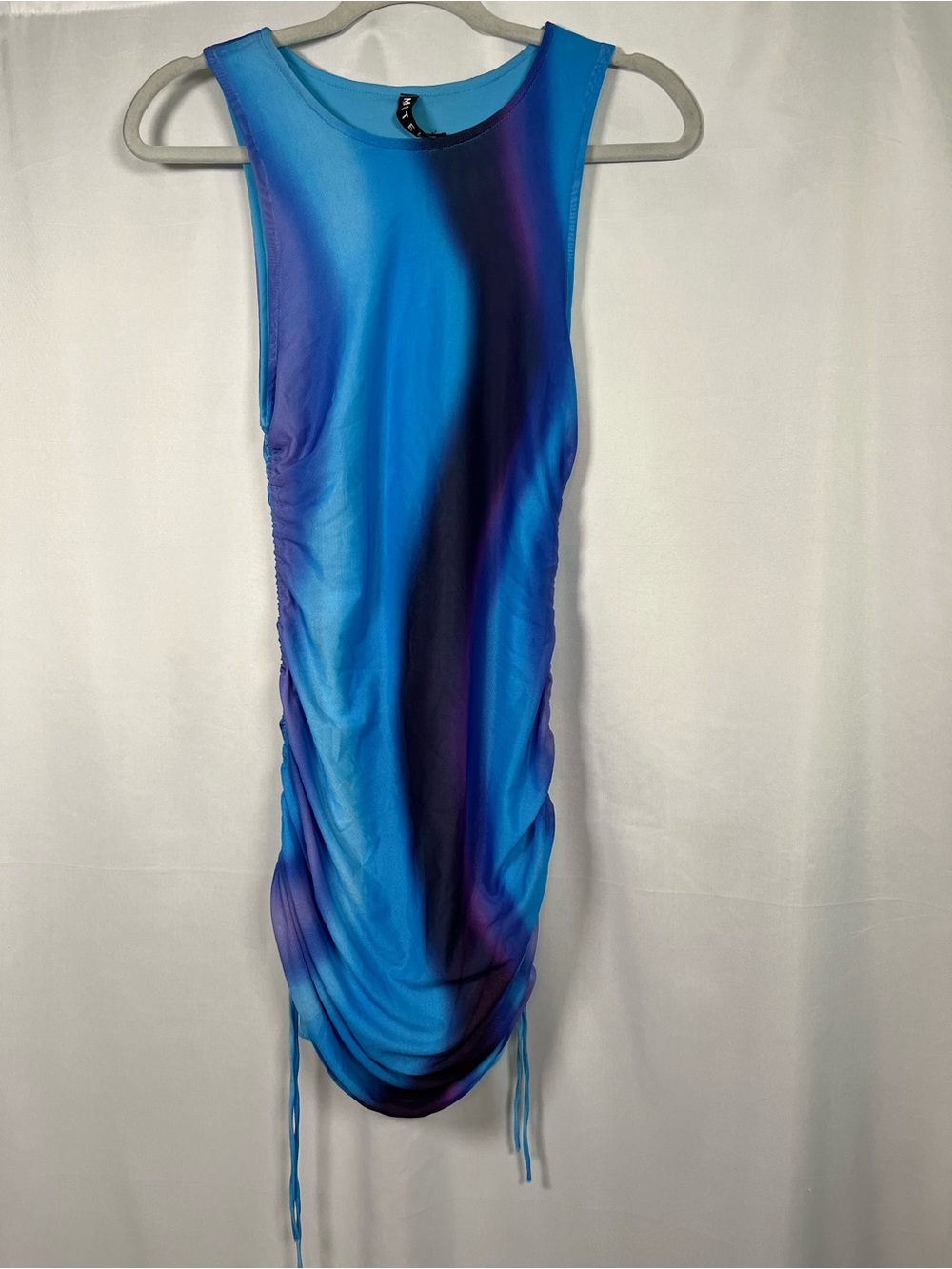 Motel Rocks Blue Ombre Ruched Mini Dress - Picture 3 of 9